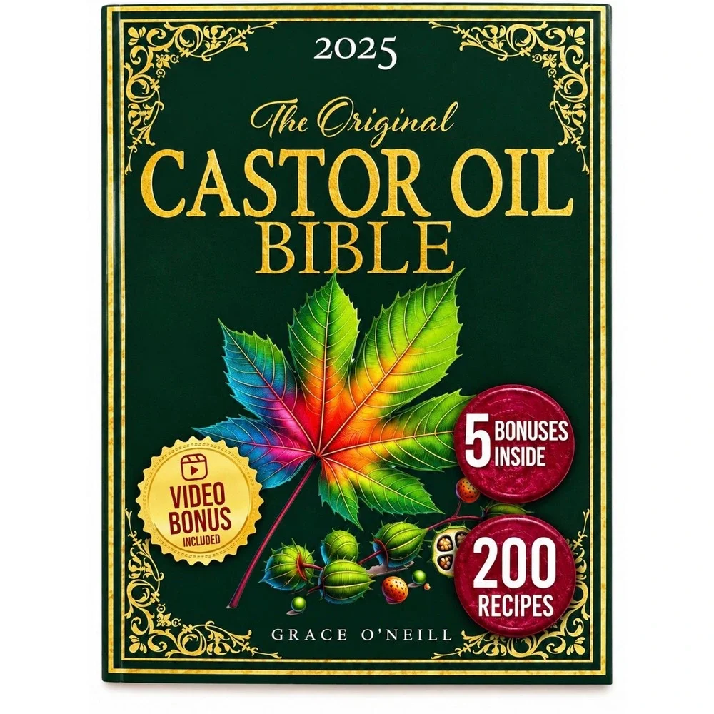 The Original Castor Oil Bible 2025 Grace O'Neill 200 Recipes Natural Health Book